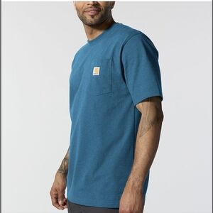 Carhartt Short Sleeve T Shirt Loose Fit Pocket Mens Size Small